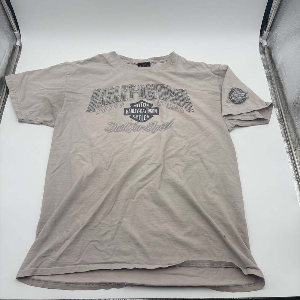 Harley-Davidson T-Shirt Size L Red Rock Las Vegas NV Gray
